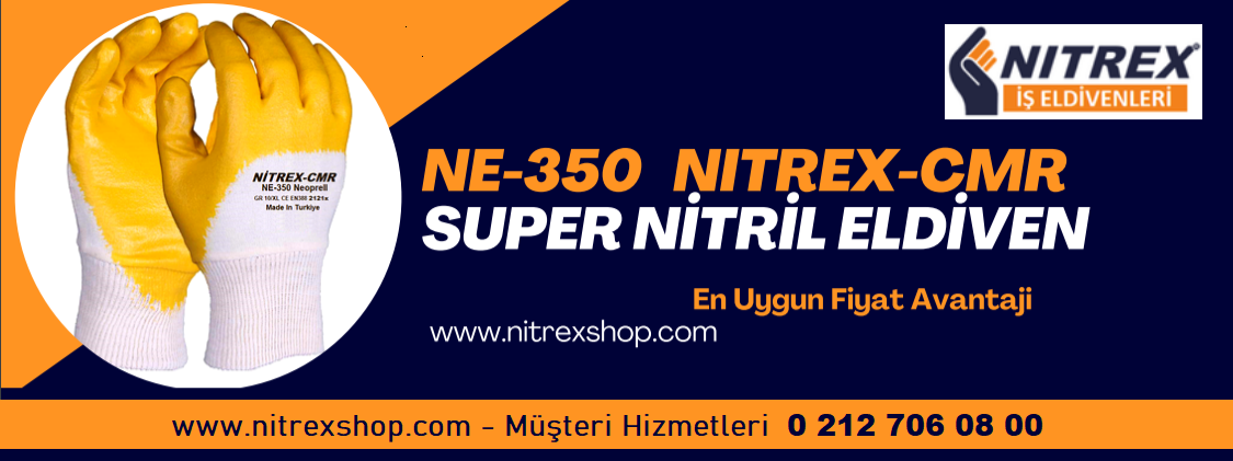 Nitrex-Cmr Nitril Eldiven Sarı Ne-350